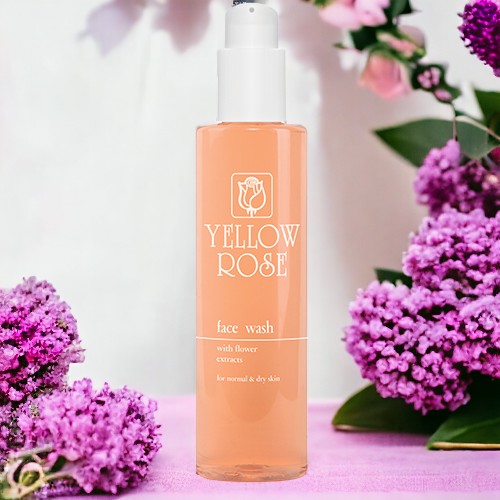 Das Yellow Rose <strong>GESICHTSWASCHGEL FÜR TROCKENE HAUT</strong> wurde speziell formuliert mit Inhaltsstoffen, die sanft reinigen, ohne die Haut zu reizen oder auszutrocknen.