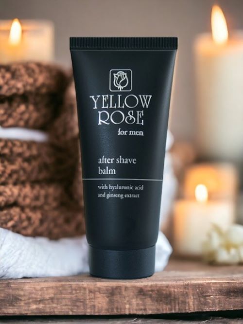 Der Yellow Rose&nbsp;<strong>AFTER-SHAVE- UND POST-TRIM BALSAM</strong>&nbsp;spendet Feuchtigkeit, beruhigt und eignet sich für alle Hauttypen.