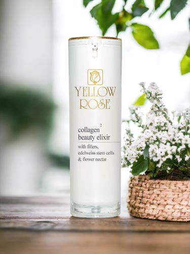 Das Yellow Rose KOLLAGEN 2 GESICHTSELIXIER ist ein Anti-Falten, feuchtigkeitsspendendes und straffendes Anti-Aging-Serum