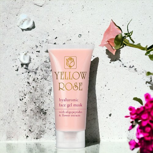 Die Yellow Rose <strong>HYALURON GESICHTSMASKE MIT BLUMENEXTRAKTEN</strong> ist eine Anti-Aging-, feuchtigkeitsspendende und aufhellende Gel-Gesichtsmaske.