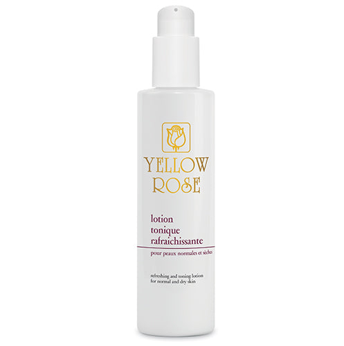 Die Yellow Rose <strong>TONIC LOTION FÜR TROCKENE HAUT</strong> ist eine tonisierende, feuchtigkeitsspendende und erfrischende Lotion mit Aloe Vera Gel, Granatapfelextrakt, Vitamin A und E sowie Lanolin.