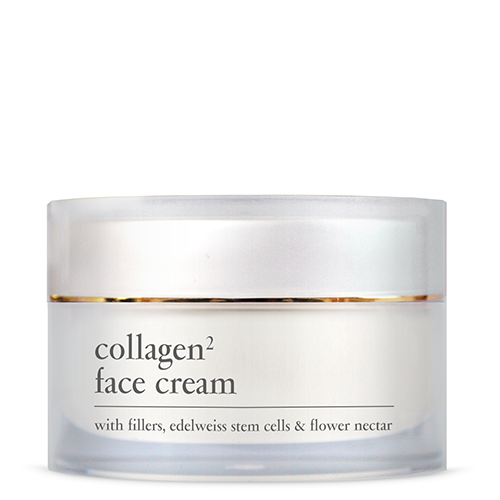 Feuchtigkeitsspendende, faltenmindernde und straffende Creme mit natürlichem Collagen, Collagen-Fillern, Edelweiss-Stammzellen und Blütennektar, 50ml